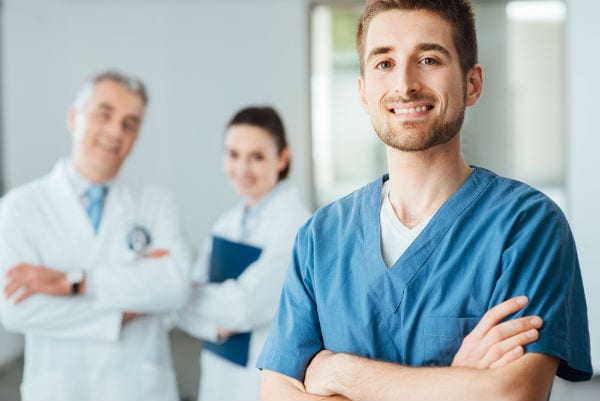 Doctors In A Hospital Smiling